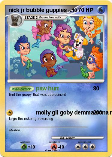 Pokemon nick jr bubble guppies