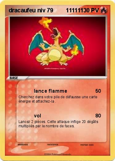 Pokemon dracaufeu niv 79        111111      