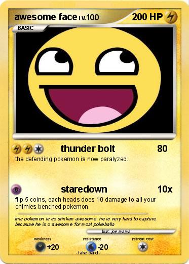 Pokemon awesome face