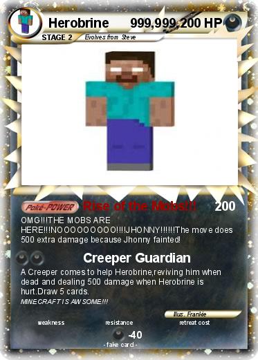 Pokemon Herobrine      999,999,