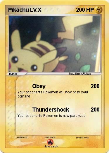 Pokemon Pikachu LV.X