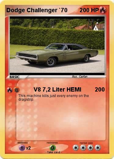 Pokemon Dodge Challenger `70
