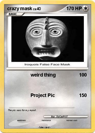 Pokemon crazy mask