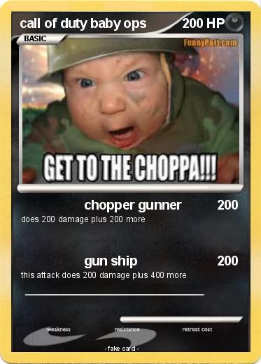 Pokemon call of duty baby ops