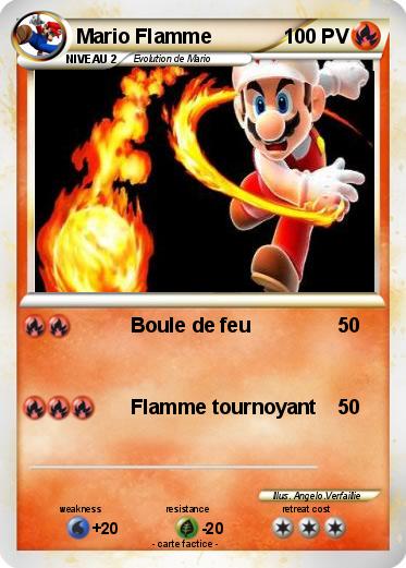 Pokemon Mario Flamme