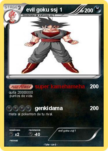 Pokemon evil goku ssj 1