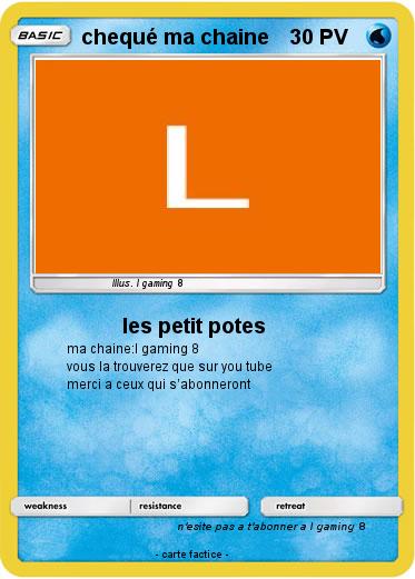Pokemon chequé ma chaine