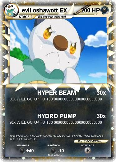Pokemon evil oshawott EX