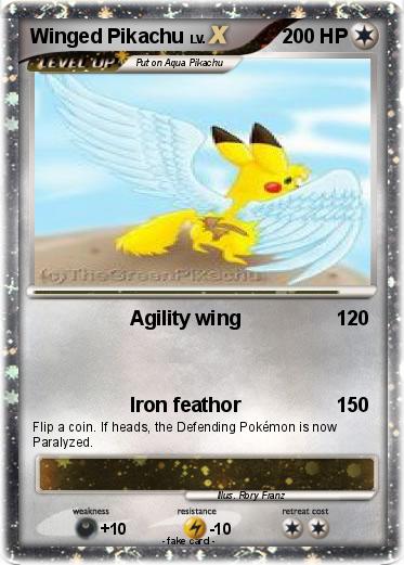 Pokemon Winged Pikachu