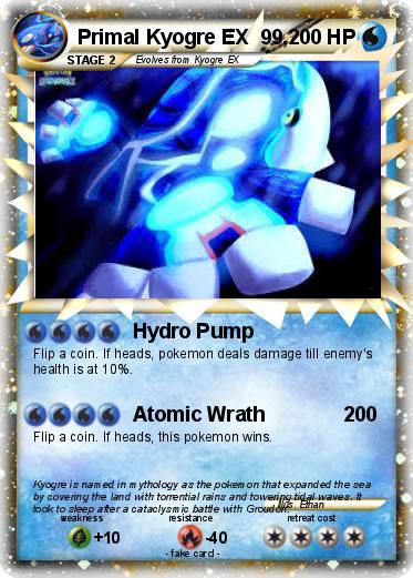 Pokemon Primal Kyogre EX  99,