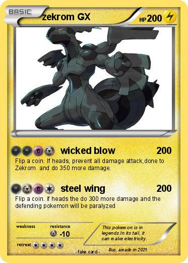 Pokemon zekrom GX