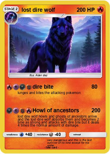 Pokemon lost dire wolf