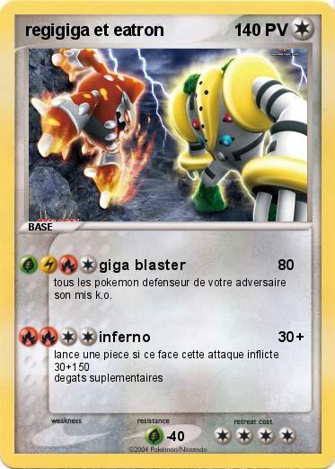 Pokemon regigiga et eatron