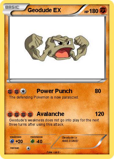 Pokemon Geodude EX