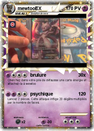 Pokemon mewtooEX