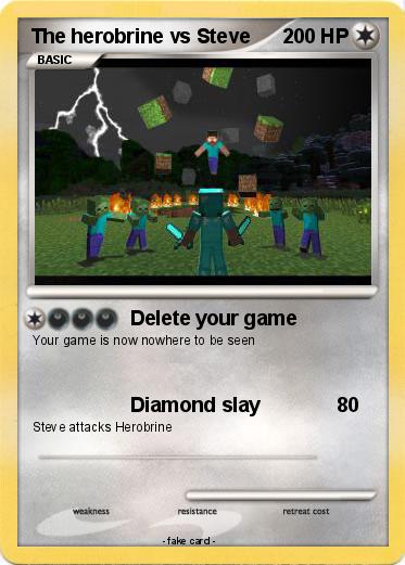 Pokemon The herobrine vs Steve