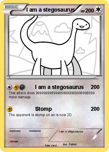 Pokemon I am a stegosaurus