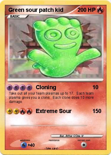 Pokemon Green sour patch kid