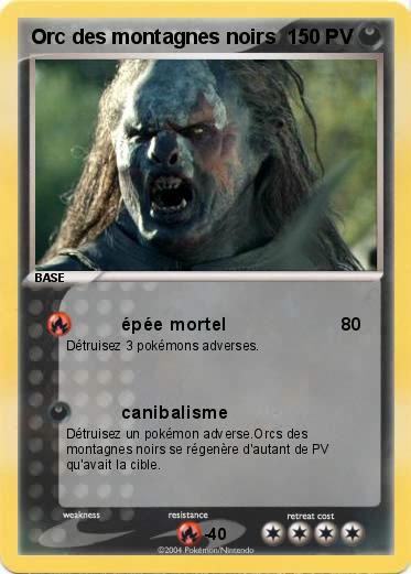 Pokemon Orc des montagnes noirs