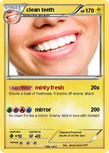Pokemon clean teeth