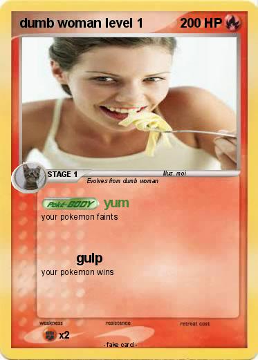 Pokemon dumb woman level 1