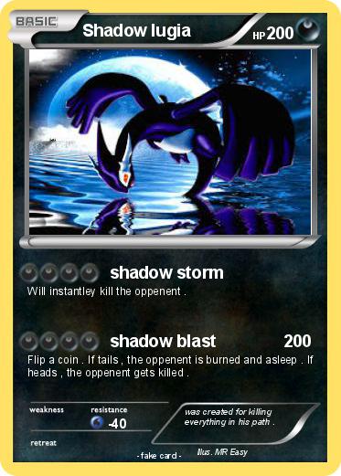 Pokemon Shadow lugia