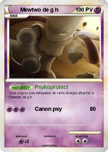 Pokemon Mewtwo de g h