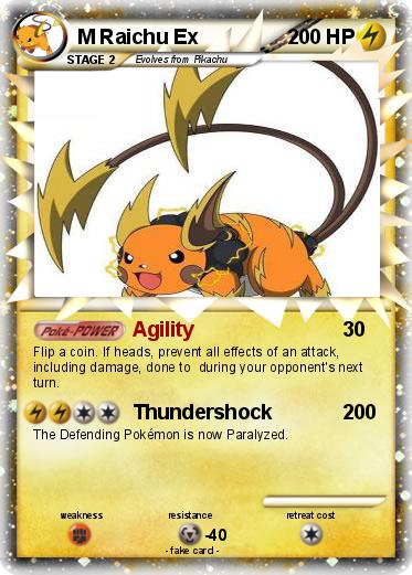 Pokemon M Raichu Ex