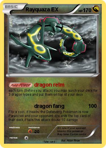 Pokemon Rayquaza EX