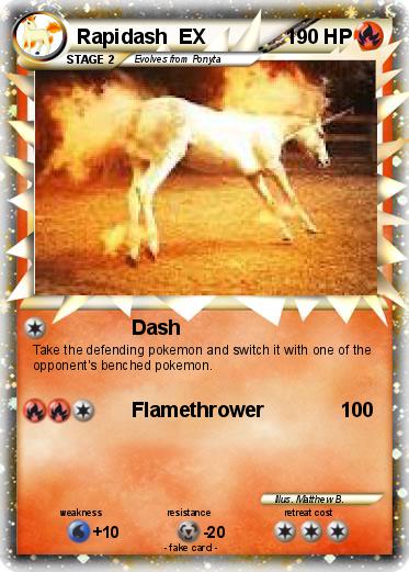 Pokemon Rapidash  EX