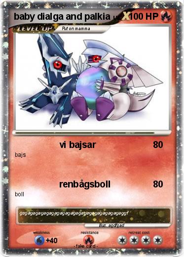 Pokemon baby dialga and palkia