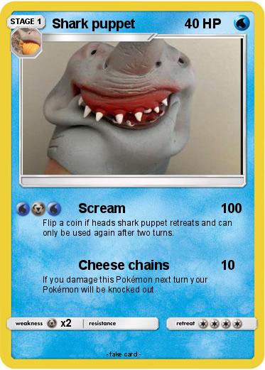 Pokemon Shark puppet
