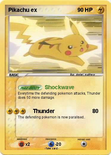 Pokemon Pikachu ex