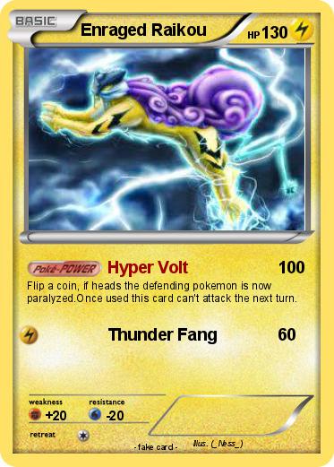Pokemon Enraged Raikou