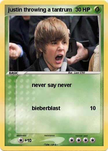 Pokemon justin throwing a tantrum