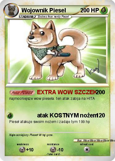Pokemon Wojownik Pieseł