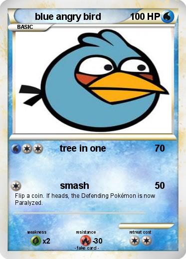 Pokemon blue angry bird
