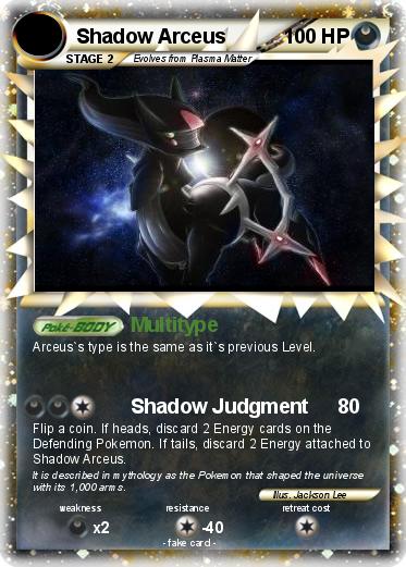 Pokemon Shadow Arceus