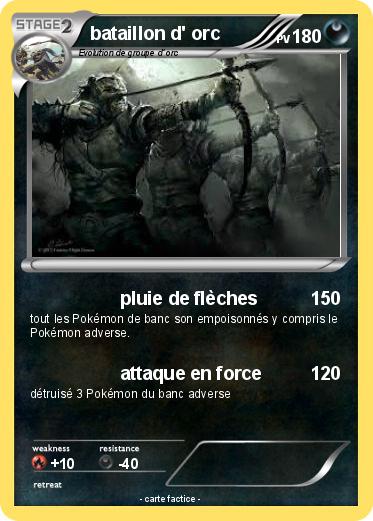 Pokemon bataillon d' orc