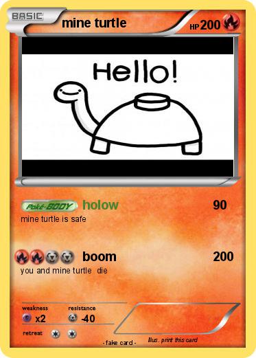 Pokemon mine turtle