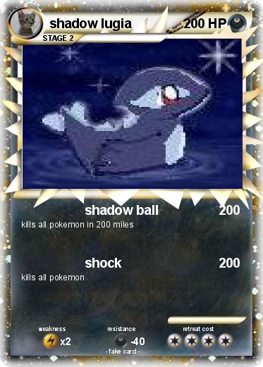 Pokemon shadow lugia