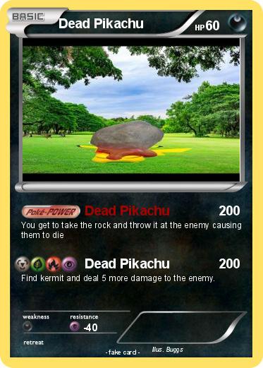 Pokemon Dead Pikachu