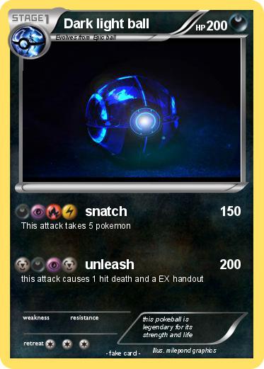 Pokemon Dark light ball