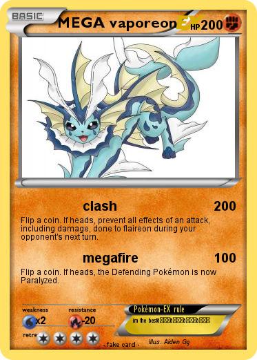 Pokemon MEGA vaporeon