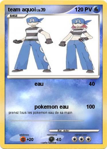 Pokemon team aquoi