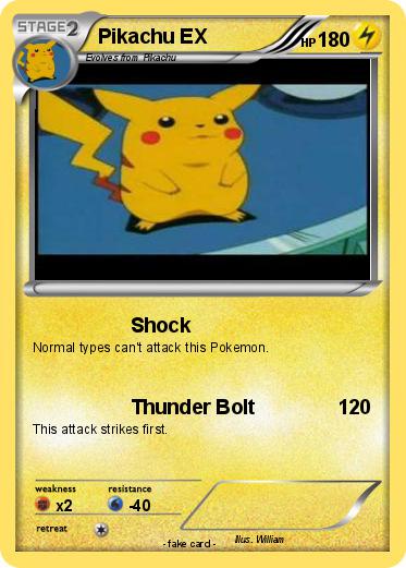 Pokemon Pikachu EX