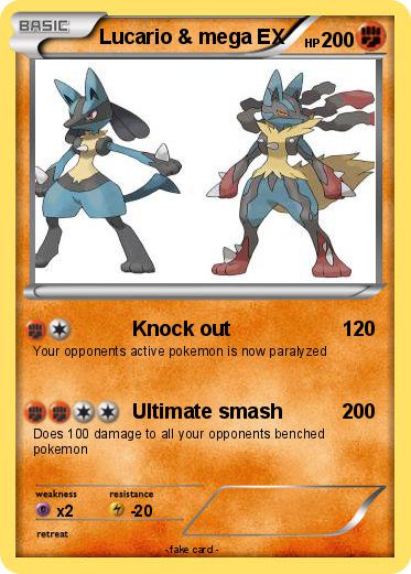 Pokemon Lucario & mega EX