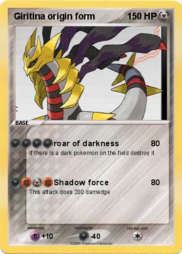 Pokemon Giritina origin form