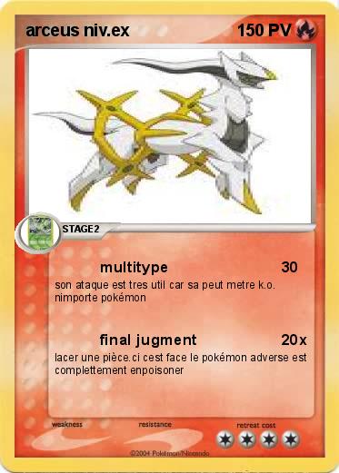 Pokemon arceus niv.ex