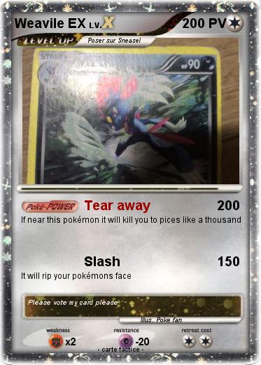Pokemon Weavile EX